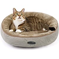Los mejores  - Pecute Cama de Gatos y Perros Pequeños Redonda y Cálida 50cm de Diámetro Cama para Mascotas Cojín de Gato Lavable de la…